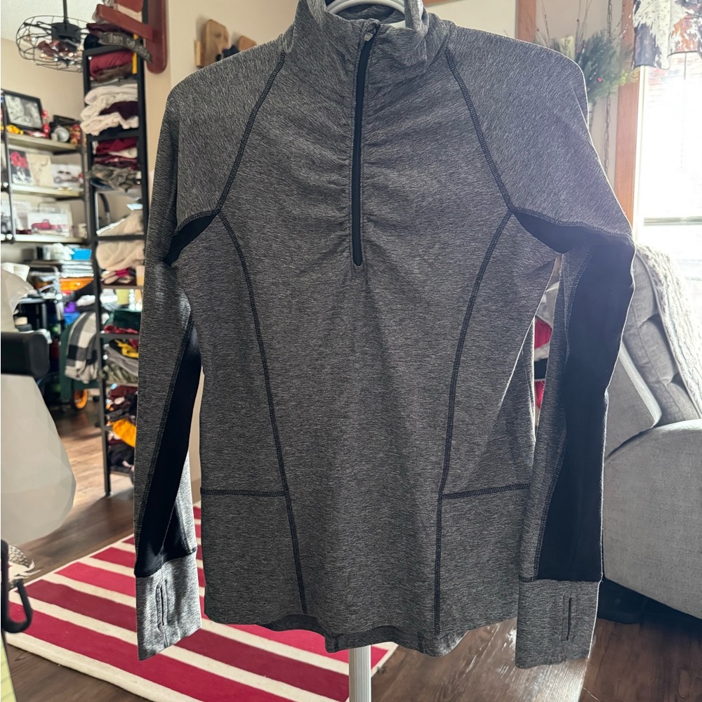 Champion Gray and Black Women's Sweatshirt